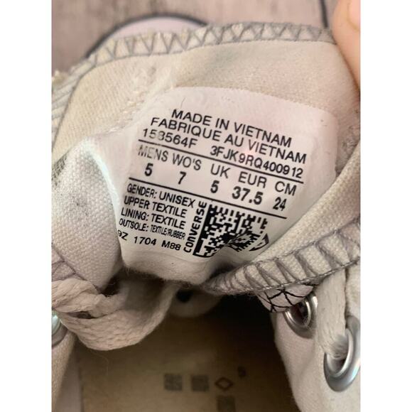 CONVERSE ALL STAR Unisex Adult Panda Graphic Sneakers / Size: M5 - W7 - Picture 9 of 9